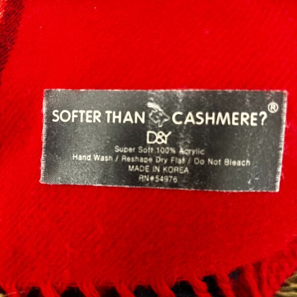 Bundle of 5 Knit and Cashmere Scarves Mixed Colors and Patterns One Size - Picture 10 of 11